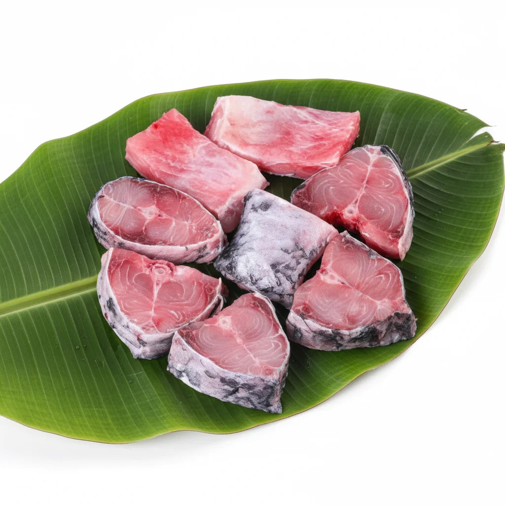 Bilaspur Katla - 3 Kg -5 Kg Fish - Peti & Gada Pack - W/o Head & Tail - 500 Gm Gross Wt