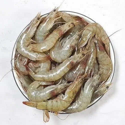 White Prawns- Medium - Uncut -250 gm Gross Wt